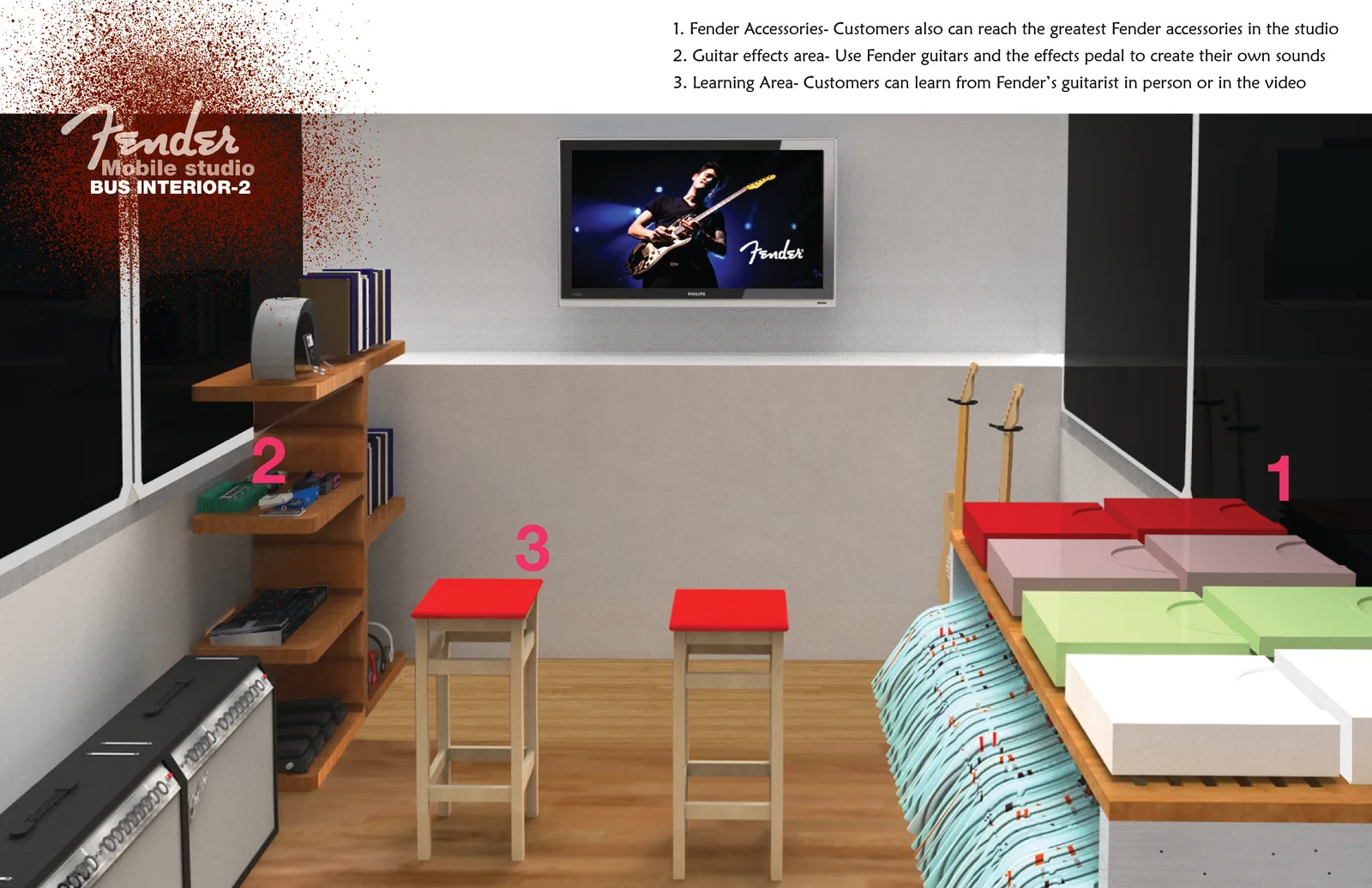 Fender Mobile studio proposal: Interior-final