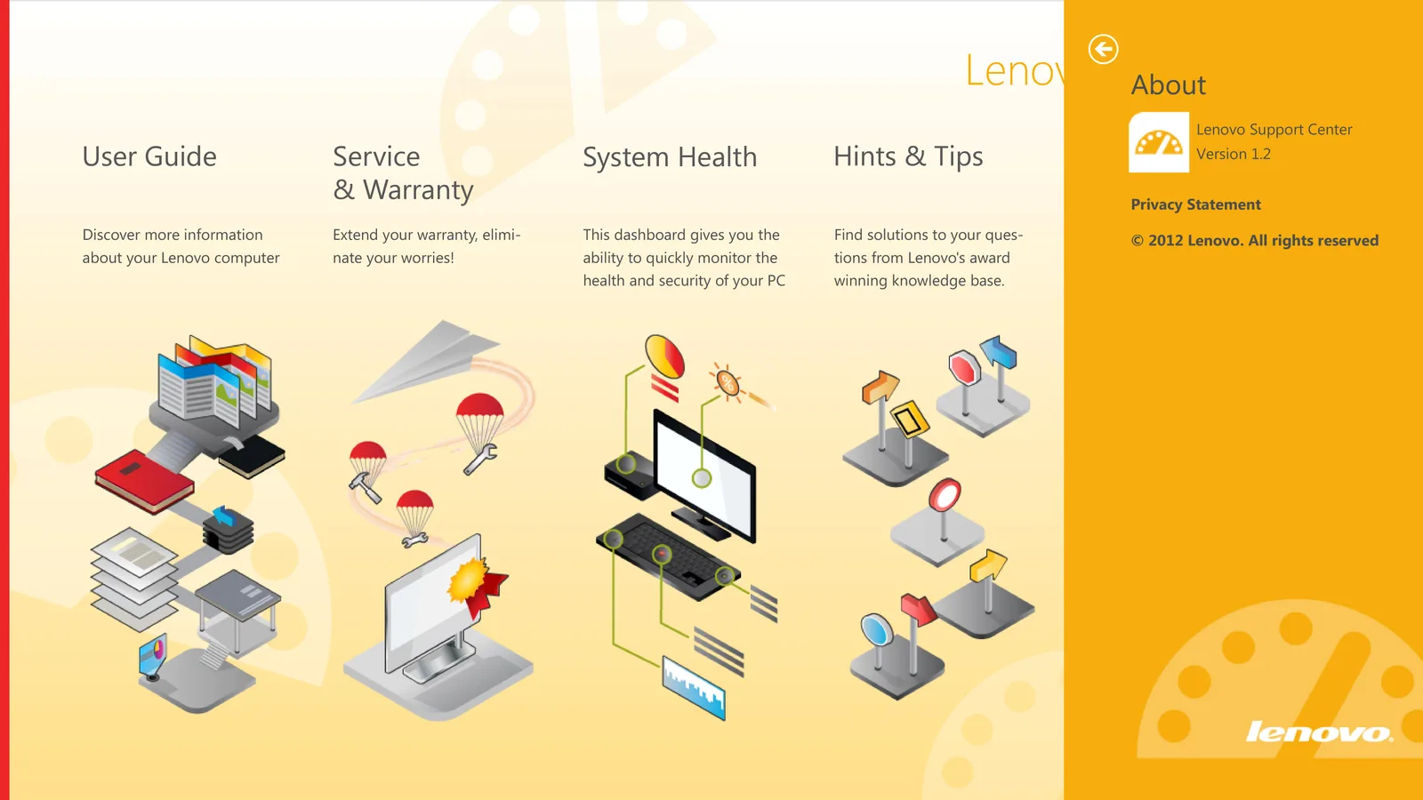 Lenovo Support- Win8 Metro app, image 5 of 17