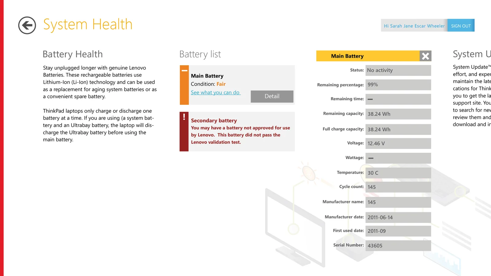 Lenovo Support- Win8 Metro app, image 7 of 17
