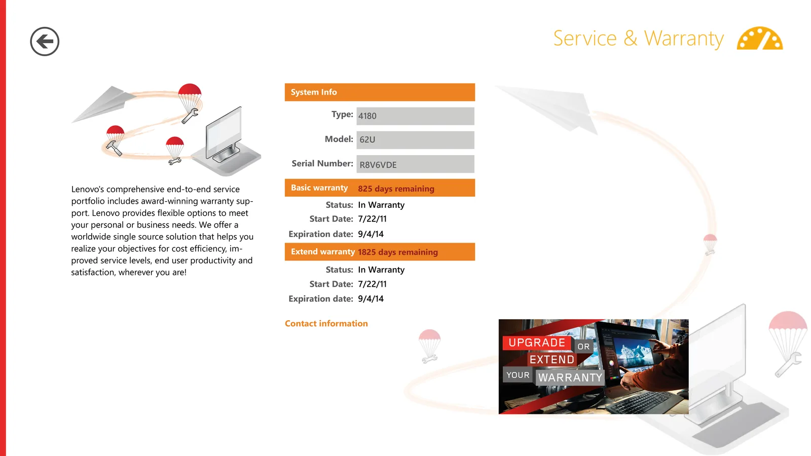 Lenovo Support- Win8 Metro app, image 12 of 17