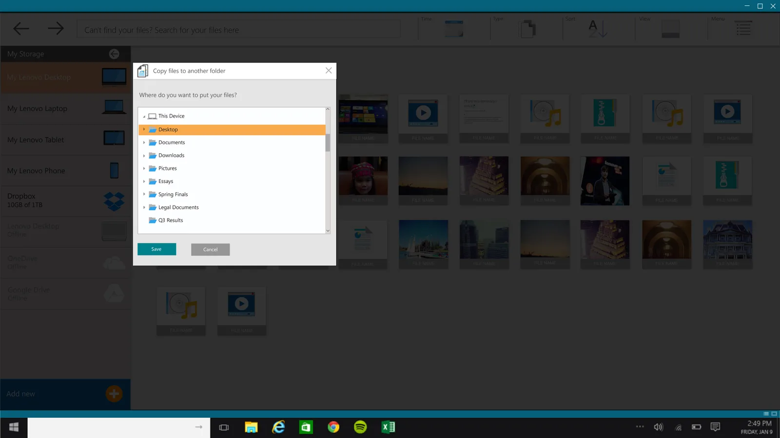 REACHit 3.0: REACHit PC version UI- Drag and Drop interaction